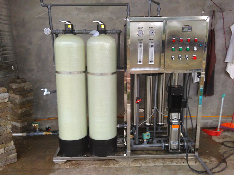 昭通豆腐加工坊安装1吨反渗透纯净水设备